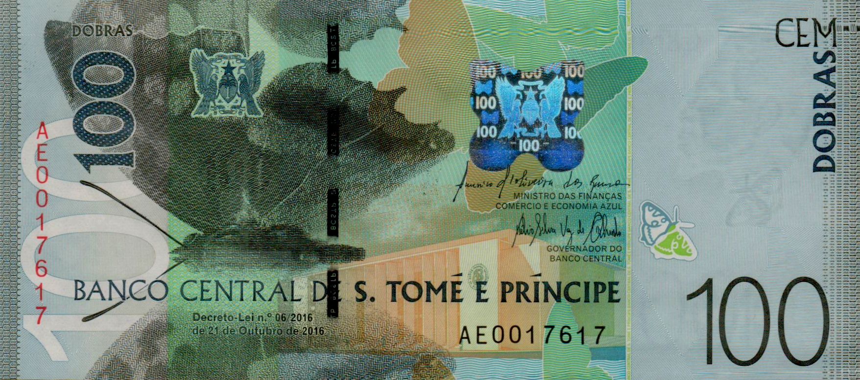 Sao Tome E Principe 100 2016 UNC P-74